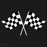 Checkered Flag Racing Womens Funnel Neck Pullover Hood thumb 2