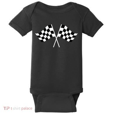 Checkered Flag Racing Baby Bodysuit