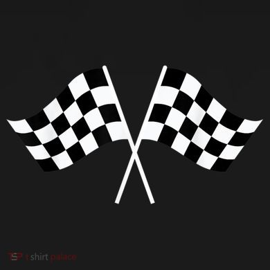 Checkered Flag Racing Tie-Dye T-Shirt