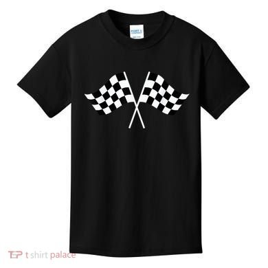 Checkered Flag Racing Kids T-Shirt
