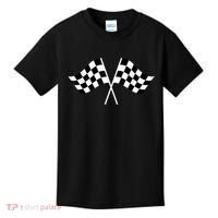 Checkered Flag Racing Kids T-Shirt thumb 0