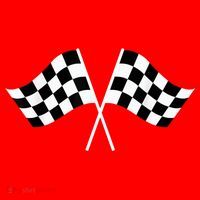 Checkered Flag Racing Santa Hat thumb 1
