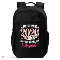 Cute Floral Retired 2026 Not My Problem Anymore Backpack thumb 0