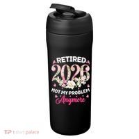 Cute Floral Retired 2026 Not My Problem Anymore 24oz Duet Stainless Steel Tumbler thumb 3