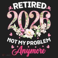 Cute Floral Retired 2026 Not My Problem Anymore 24oz Duet Stainless Steel Tumbler thumb 2