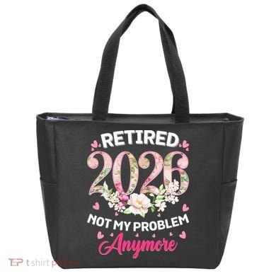 Cute Floral Retired 2026 Not My Problem Anymore Tote Bag