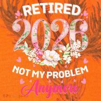 Cute Floral Retired 2026 Not My Problem Anymore Kati Licensed 12" Camo Cuffed Beanie thumb 2