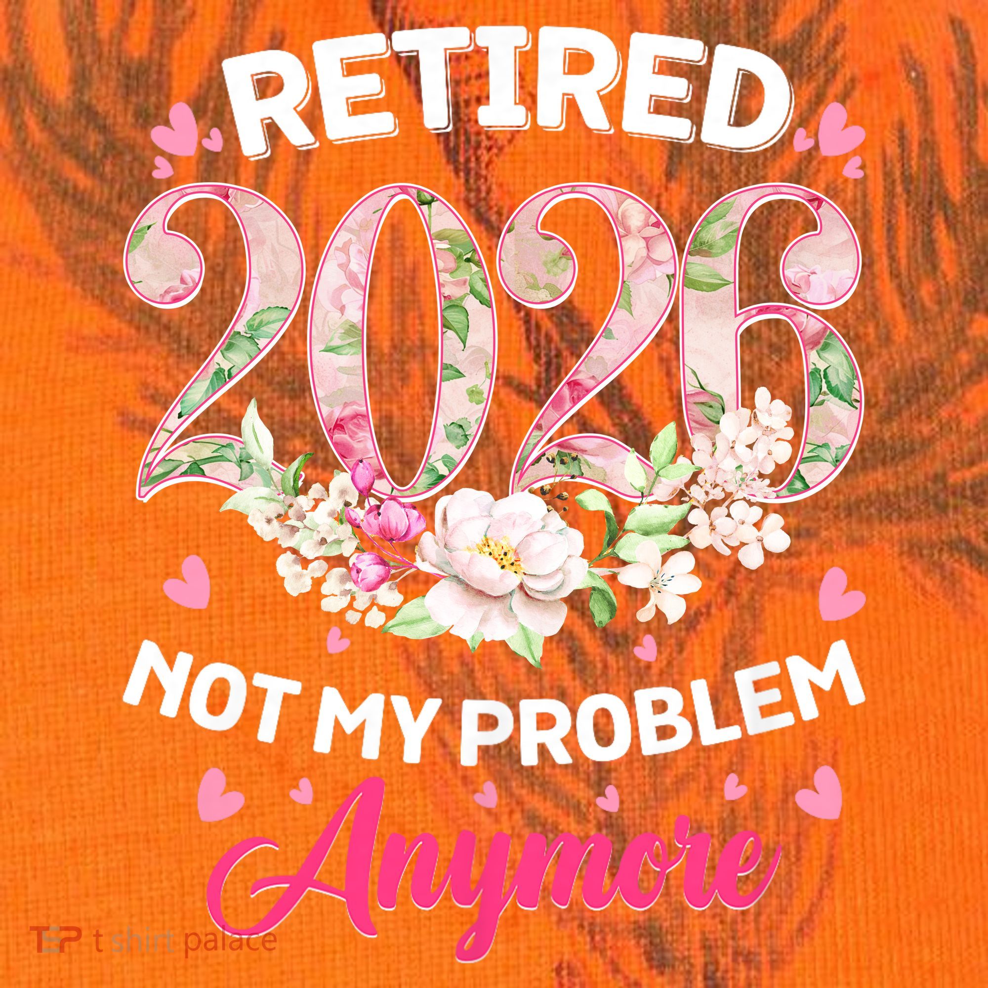 Cute Floral Retired 2026 Not My Problem Anymore Kati Licensed 12" Camo Cuffed Beanie