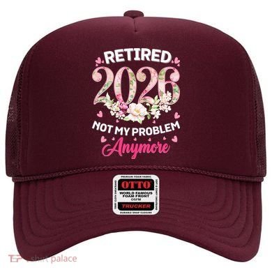 Cute Floral Retired 2026 Not My Problem Anymore Hat