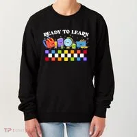 Cute Funny Ready To Learn Back To School Women's Sweatshirt thumb 0