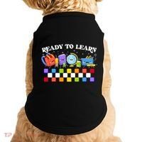 Cute Funny Ready To Learn Back To School Doggie Tank thumb 0