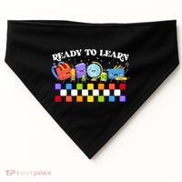 Cute Funny Ready To Learn Back To School USA-Made Doggie Bandana thumb 0