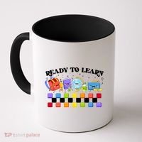 Cute Funny Ready To Learn Back To School Coffee Mug thumb 0