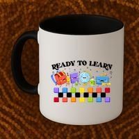 Cute Funny Ready To Learn Back To School Coffee Mug thumb 2