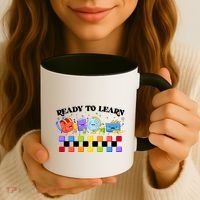 Cute Funny Ready To Learn Back To School Coffee Mug thumb 3