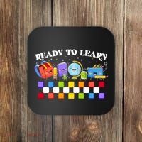 Cute Funny Ready To Learn Back To School Coaster thumb 0