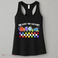 Cute Funny Ready To Learn Back To School Women's Tank Top thumb 3