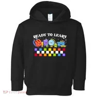 Cute Funny Ready To Learn Back To School Toddler Hoodie thumb 0