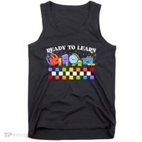 Cute Funny Ready To Learn Back To School Tank Top thumb 0