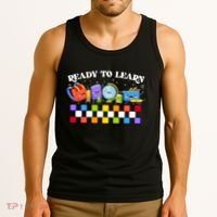 Cute Funny Ready To Learn Back To School Tank Top thumb 3