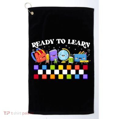 Cute Funny Ready To Learn Back To School Golf Towel