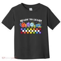 Cute Funny Ready To Learn Back To School Toddler T-Shirt thumb 0