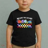 Cute Funny Ready To Learn Back To School Toddler T-Shirt thumb 2