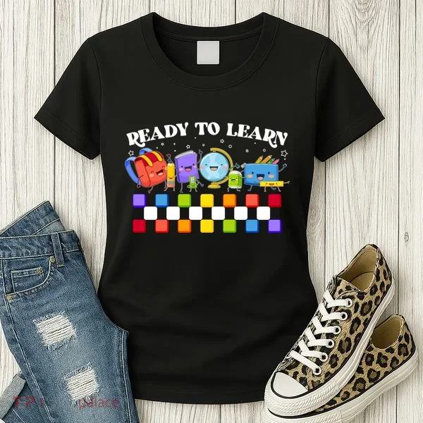 Cute Funny Ready To Learn Back To School Women's T-Shirt