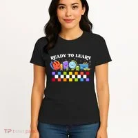 Cute Funny Ready To Learn Back To School Women's T-Shirt thumb 4