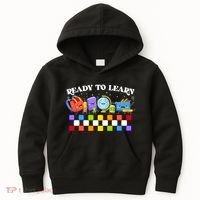 Cute Funny Ready To Learn Back To School Kids Hoodie thumb 0