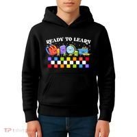 Cute Funny Ready To Learn Back To School Kids Hoodie thumb 4