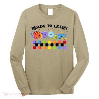 Cute Funny Ready To Learn Back To School Long Sleeve Shirt