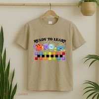 Cute Funny Ready To Learn Back To School T-Shirt thumb 2