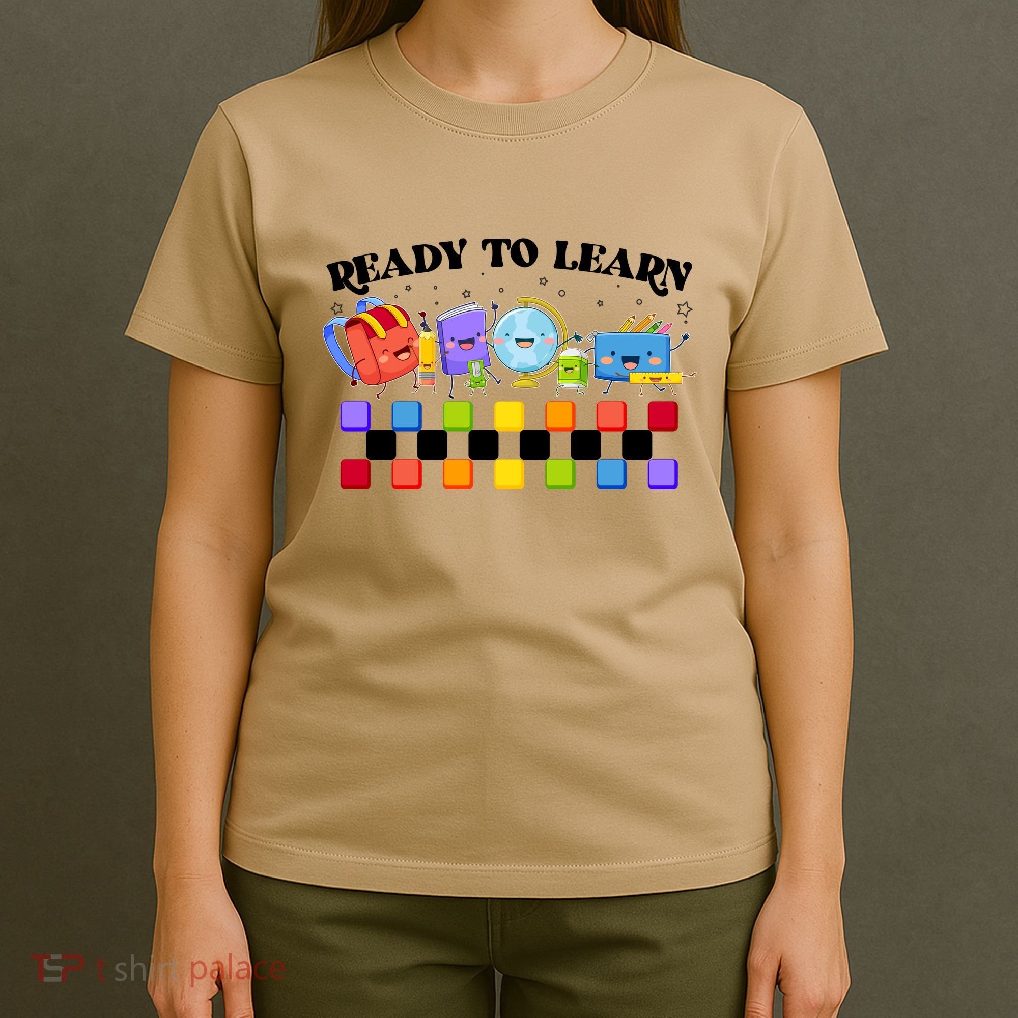 Cute Funny Ready To Learn Back To School T-Shirt