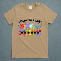 Cute Funny Ready To Learn Back To School T-Shirt thumb 5