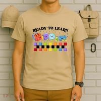 Cute Funny Ready To Learn Back To School T-Shirt thumb 6