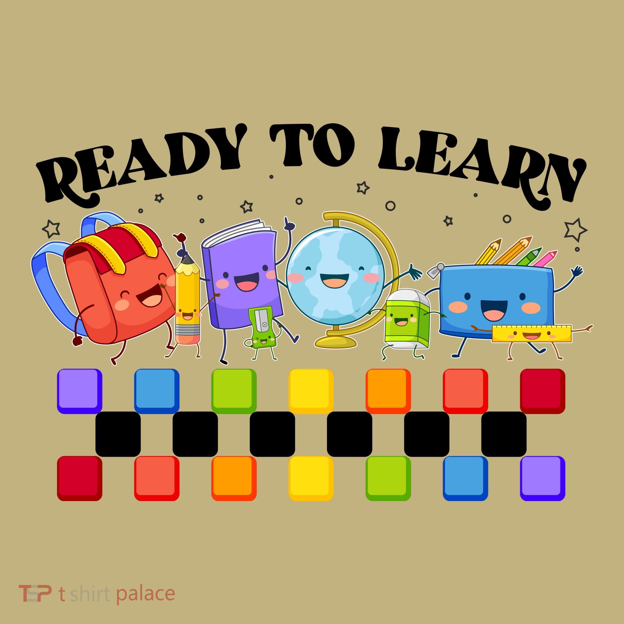 Cute Funny Ready To Learn Back To School Button