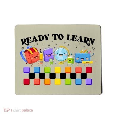 Cute Funny Ready To Learn Back To School Mousepad