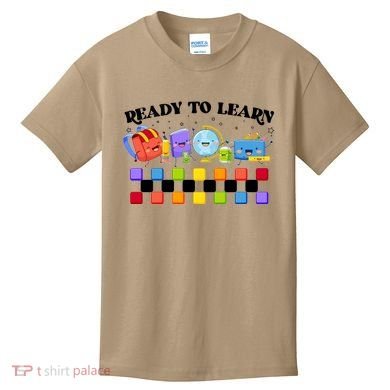 Cute Funny Ready To Learn Back To School Kids T-Shirt