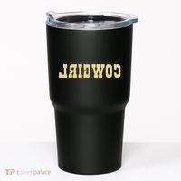 Country Funny Reverse Cowgirl Tumbler thumb 0