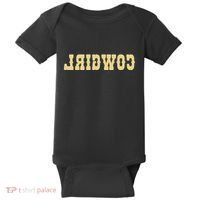 Country Funny Reverse Cowgirl Baby Bodysuit thumb 0