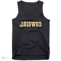 Country Funny Reverse Cowgirl Tank Top thumb 0