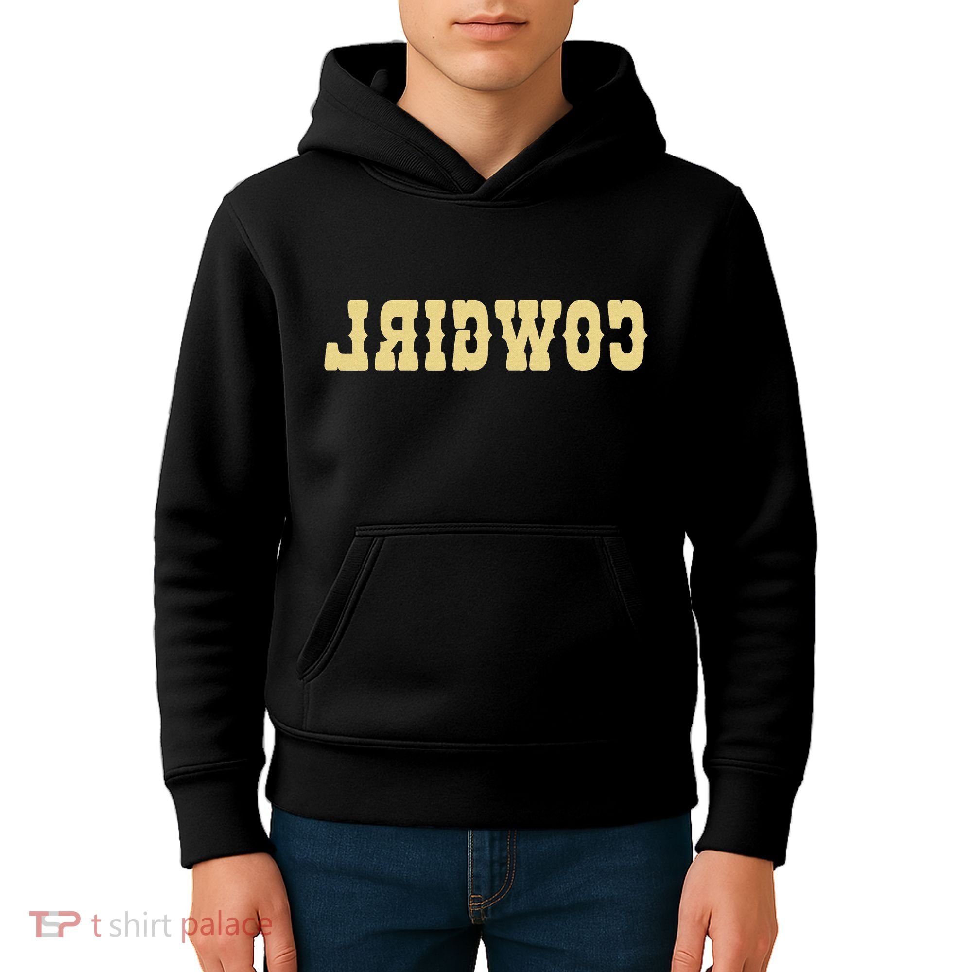 Country Funny Reverse Cowgirl Kids Hoodie