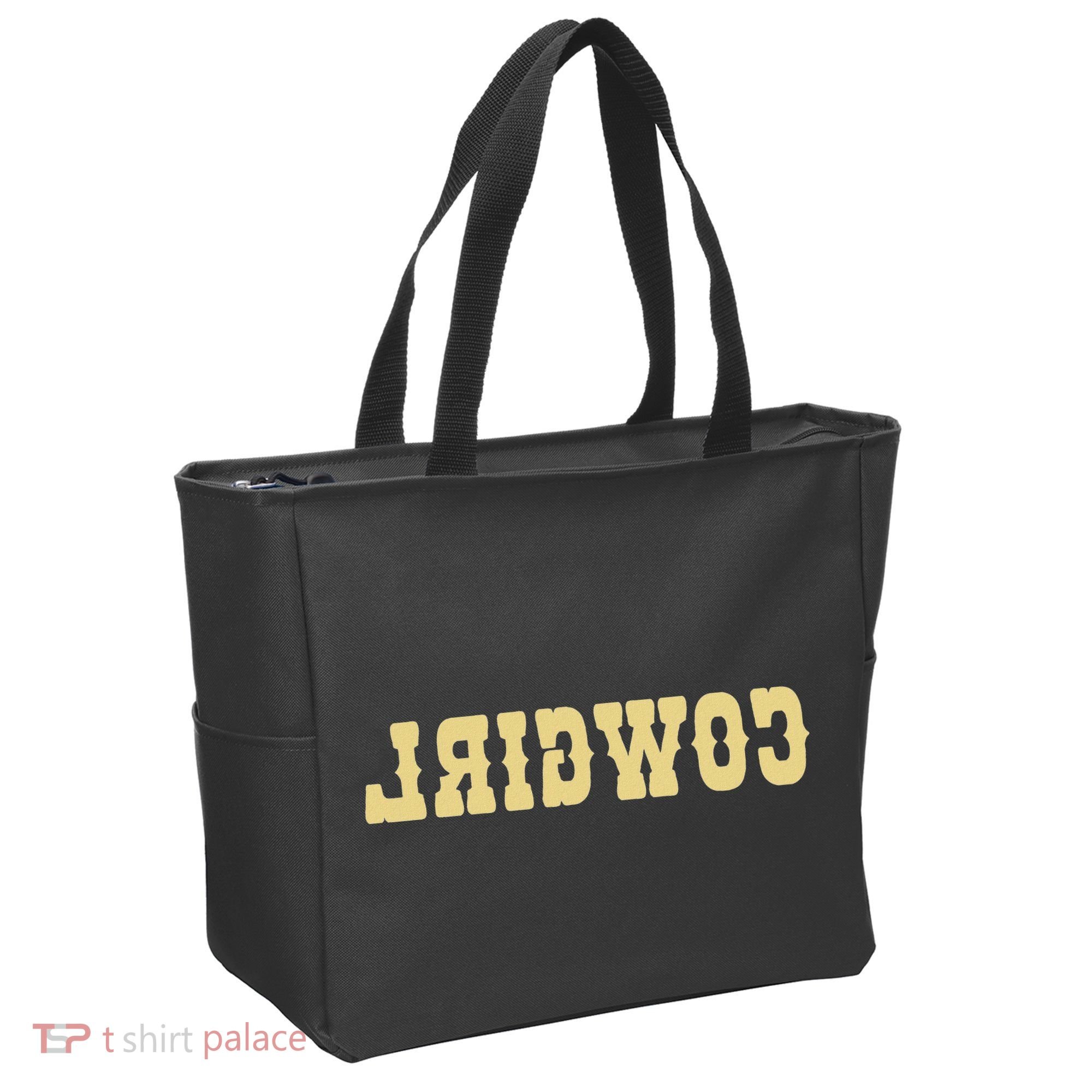 Country Funny Reverse Cowgirl Tote Bag