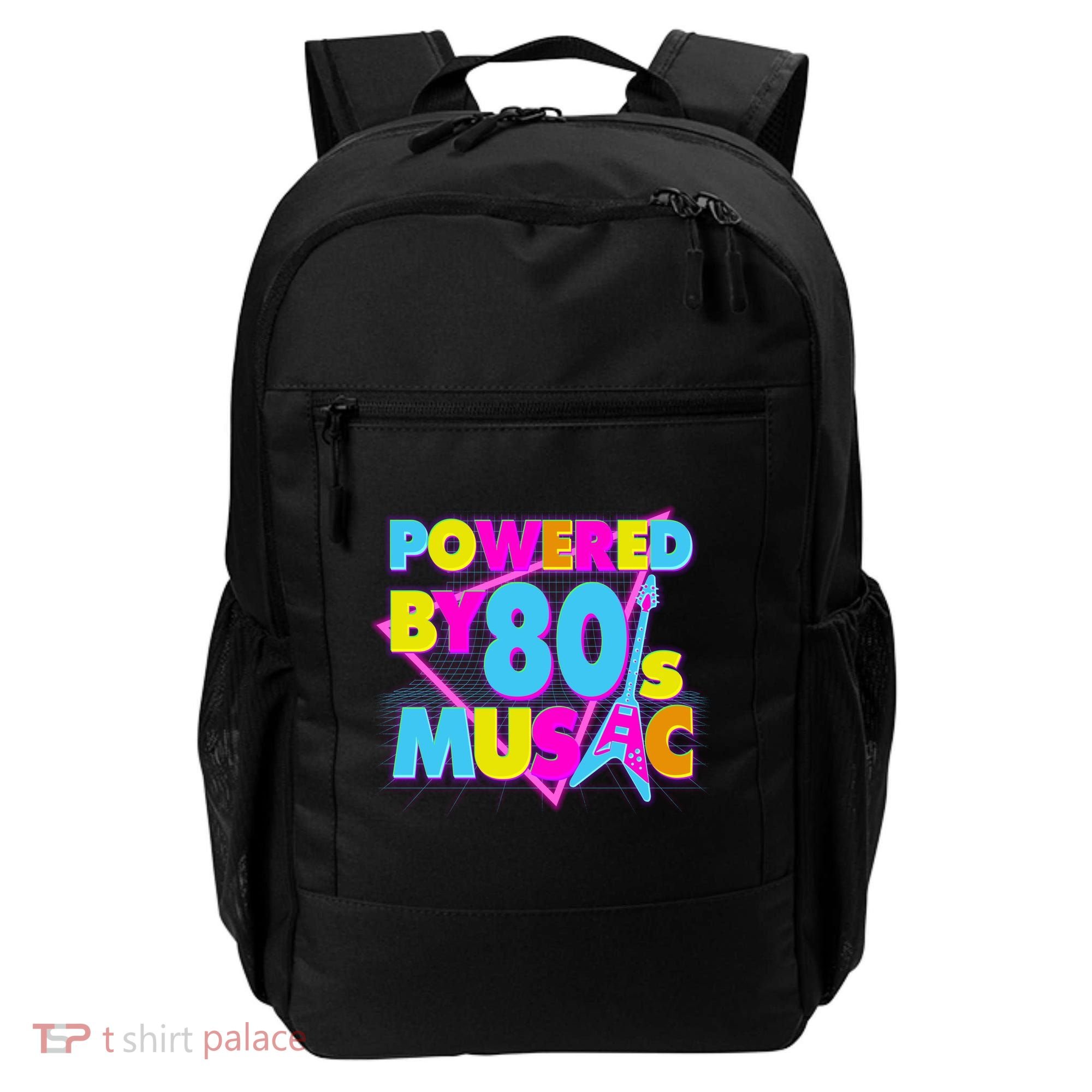Cool Funny Retro Powered By 80's Music Backpack