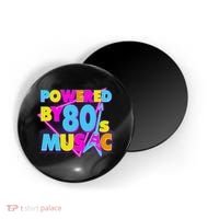 Cool Funny Retro Powered By 80's Music Magnet thumb 0