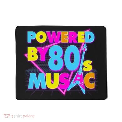 Cool Funny Retro Powered By 80's Music Mousepad