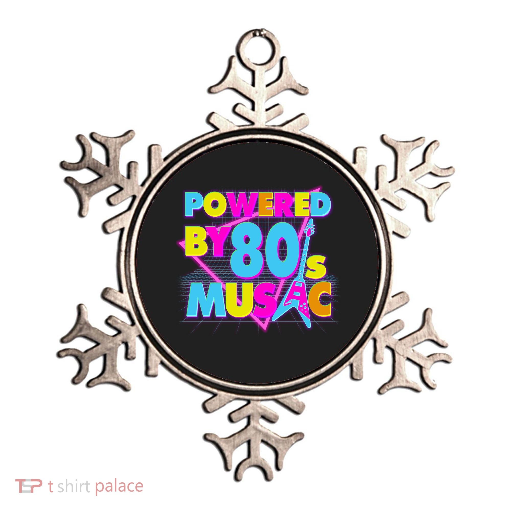 Cool Funny Retro Powered By 80's Music Ornament