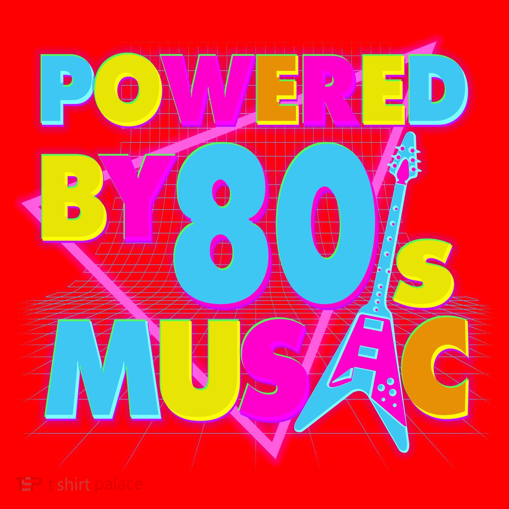 Cool Funny Retro Powered By 80's Music Santa Hat
