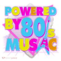 Cool Funny Retro Powered By 80's Music Ceramic Ornament thumb 2